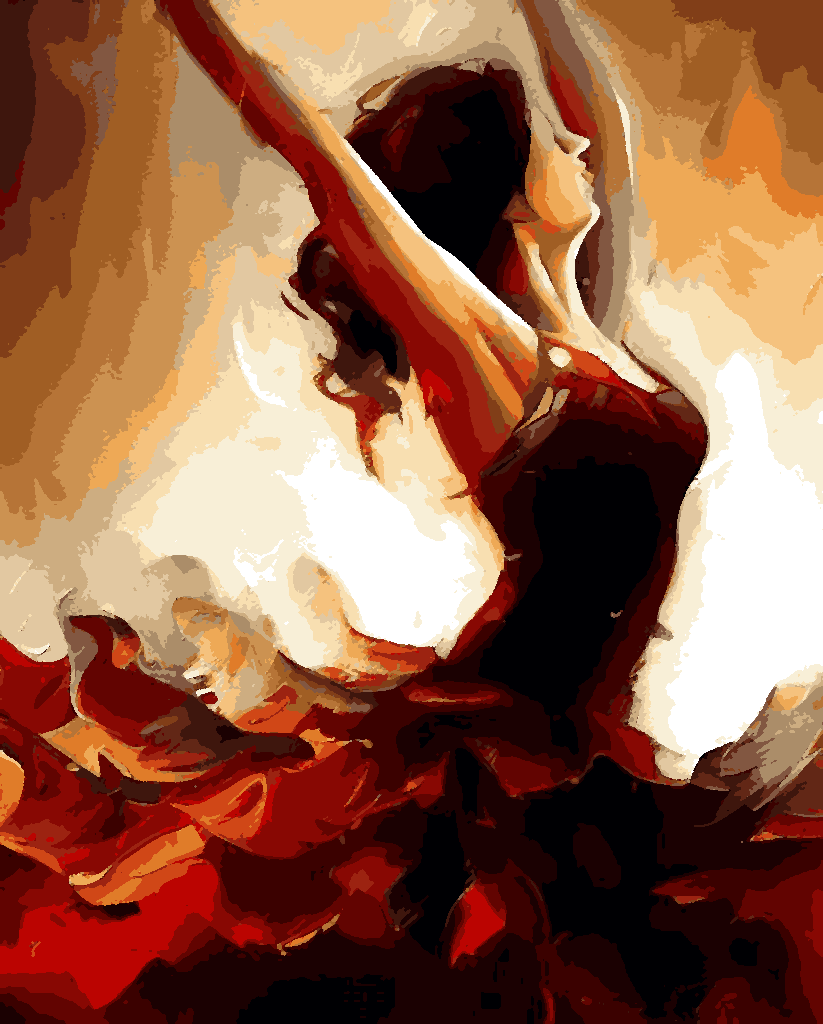 Flamenco dancer (2) - Van-Go Paint-By-Number Kit