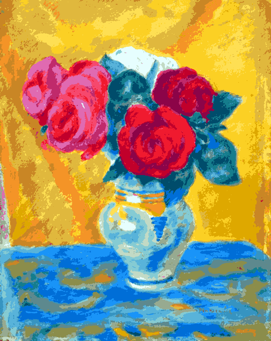 Roses by Józef Pankiewicz - Van-Go Paint-By-Number Kit