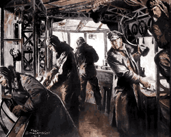 WW1 Collection PD (72) - The control room of Zeppelin LZ 38 - Van-Go Paint-By-Number Kit