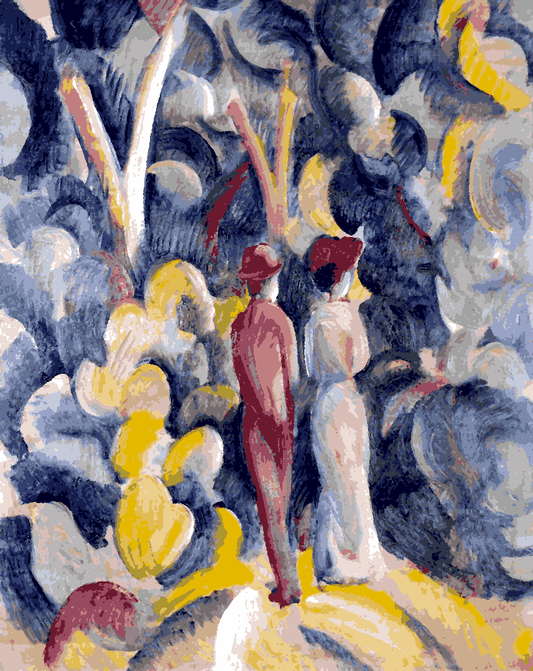 Couple on the Forest Track by August Macke - Van-Go Paint-By-Number Kit