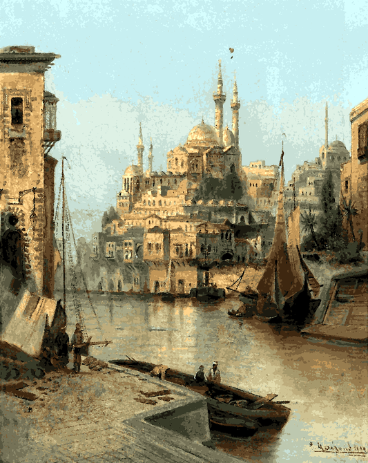 Partie Aus Istanbul by Karl Kaufmann - Van-Go Paint-By-Number Kit