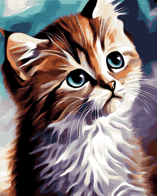 Cute Kitty (2) - Van-Go Paint-By-Number Kit