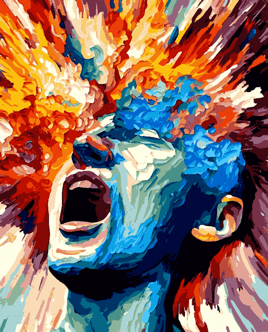 Exploding Head (3) - Van-Go Paint-By-Number Kit