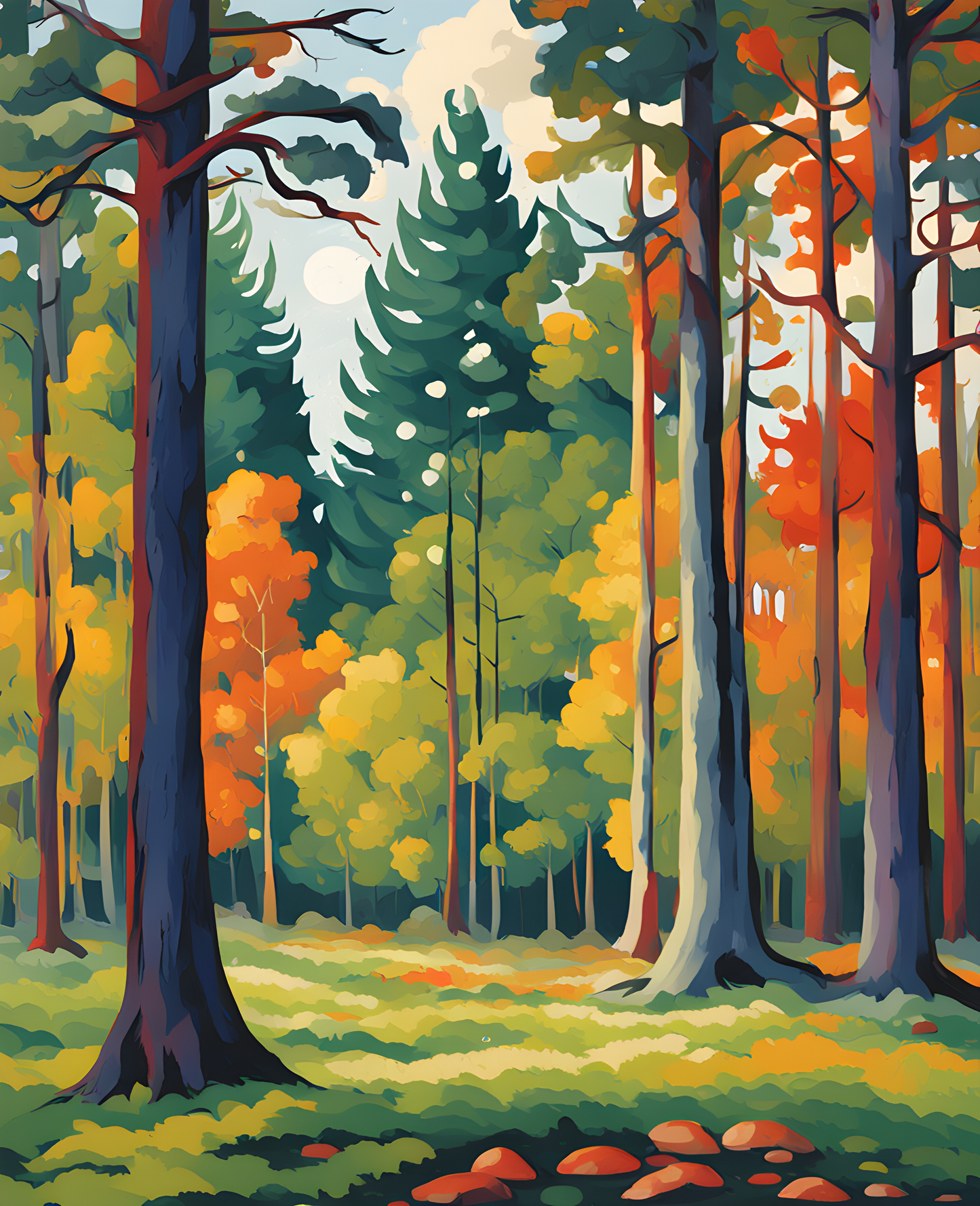 A Forest Glade (1) - Van-Go Paint-By-Number Kit