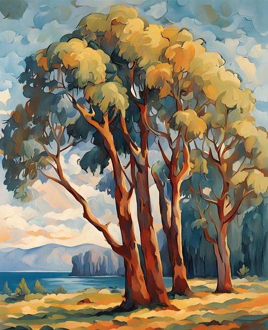 Eucalyptus Trees (1) - Van-Go Paint-By-Number Kit