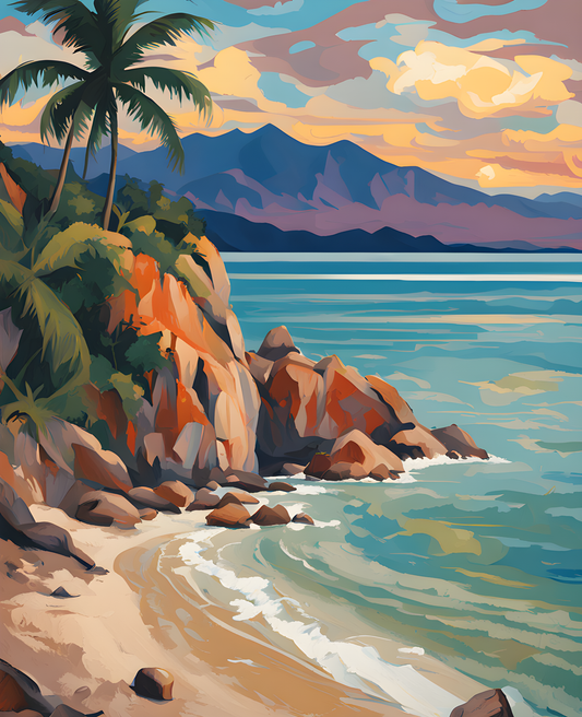 Thailand Collection PD (4) - Ko Samui - Van-Go Paint-By-Number Kit