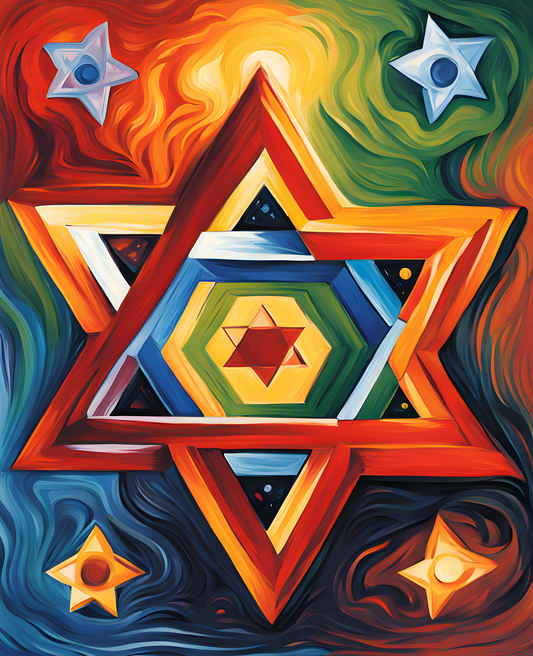 Star of David (5) - Van-Go Paint-By-Number Kit