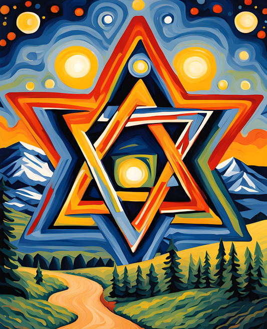 Star of David (4) - Van-Go Paint-By-Number Kit