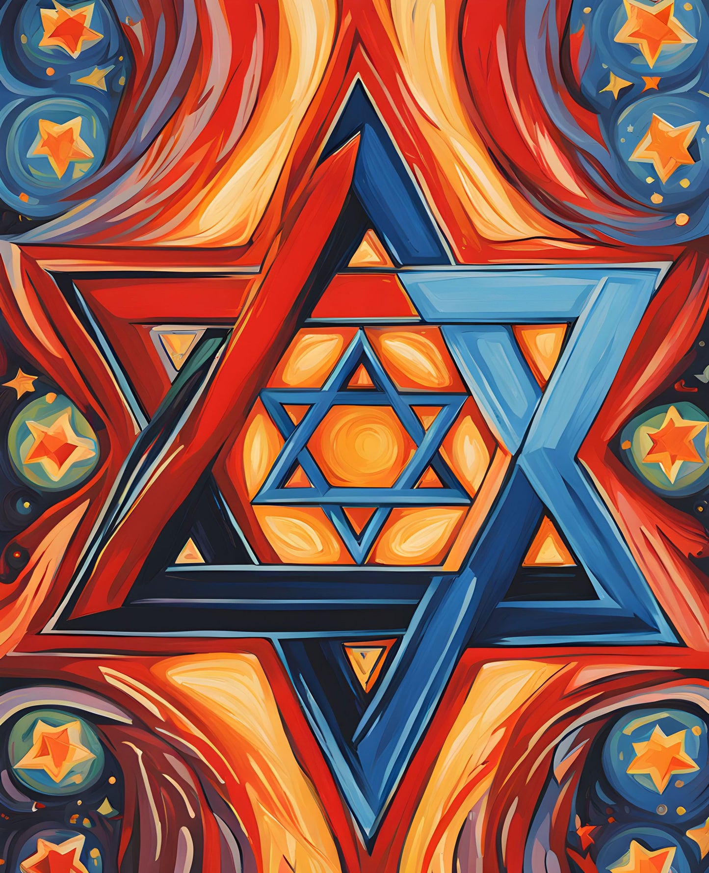 Star of David (3) - Van-Go Paint-By-Number Kit