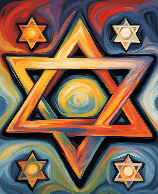 Star of David (2) - Van-Go Paint-By-Number Kit