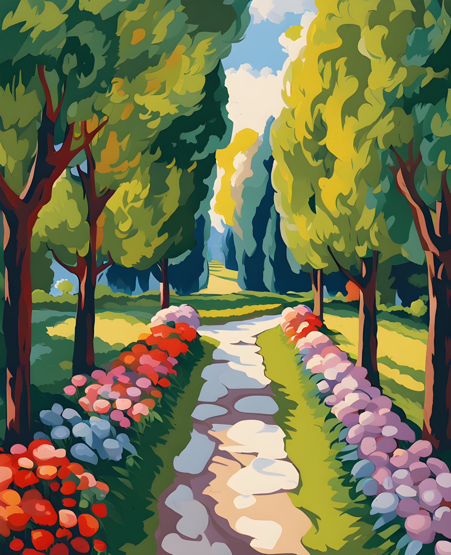 The Garden Path (1) - Van-Go Paint-By-Number Kit