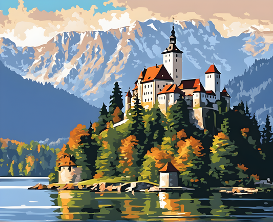 Castles OD - Bled Castle, Slovenia (43) - Van-Go Paint-By-Number Kit