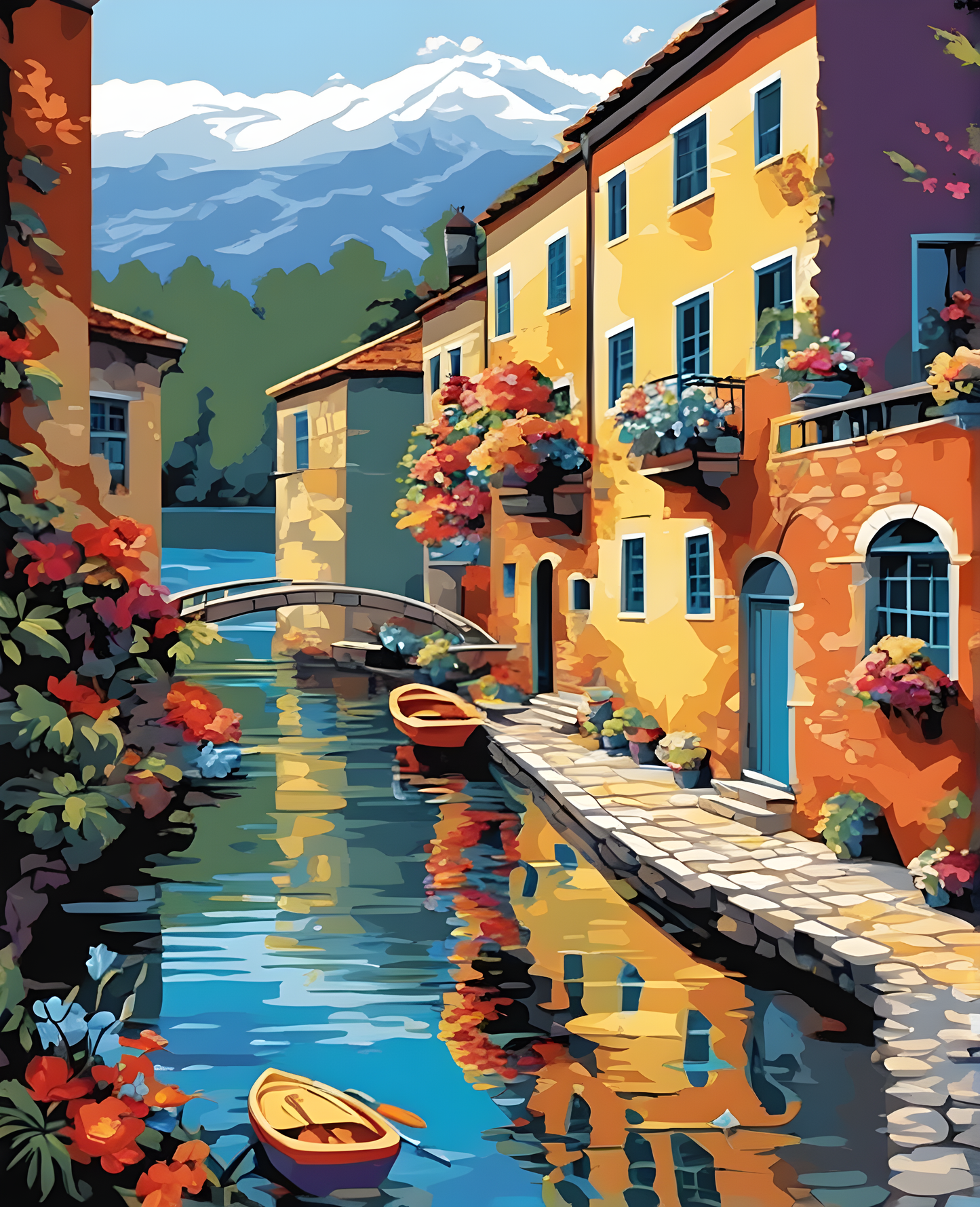 Alley by the Lake - Van-Go Paint-By-Number Kit