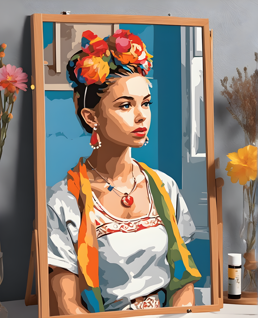 Girl Before A Mirror (1) - Van-Go Paint-By-Number Kit