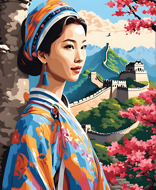 China Collection PD (20) - Great Wall of China - Van-Go Paint-By-Number Kit