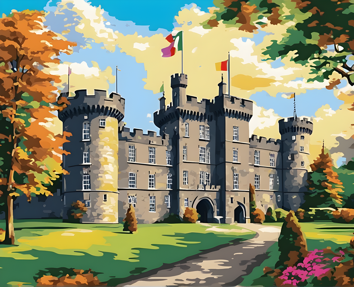 Castles OD - Kilkenny Castle, Ireland (38) - Van-Go Paint-By-Number Kit