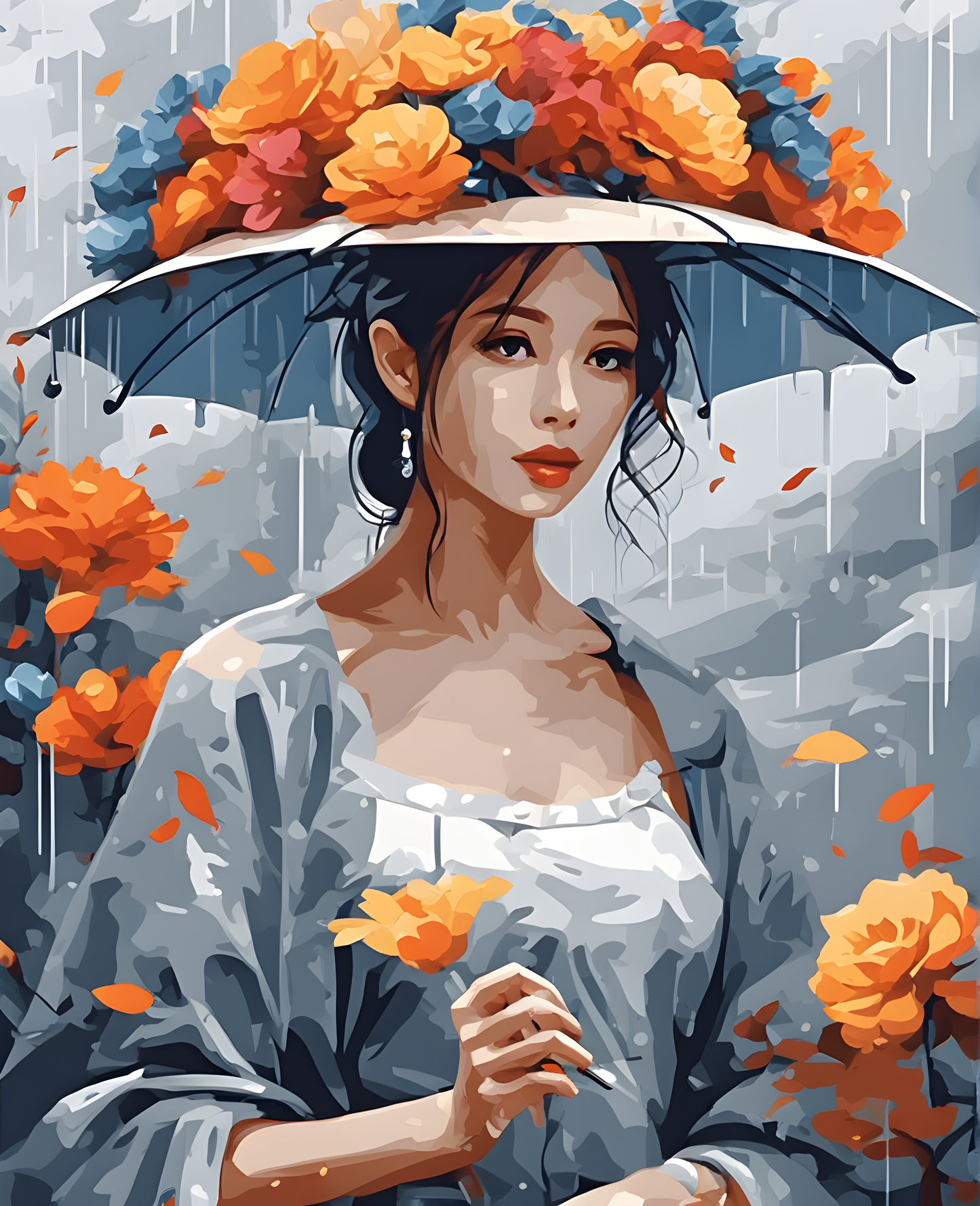 Rainy day (1) - Van-Go Paint-By-Number Kit