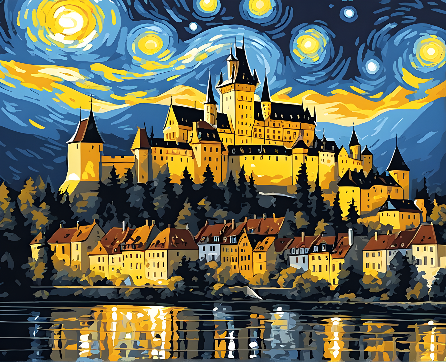 Castles OD - Loket Castle, Czech Republic (25) - Van-Go Paint-By-Number Kit