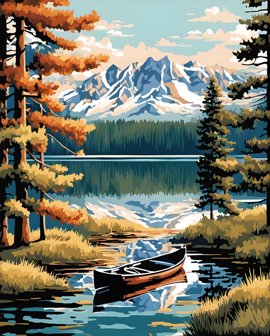 Pine mountain lake (3) - Van-Go Paint-By-Number Kit