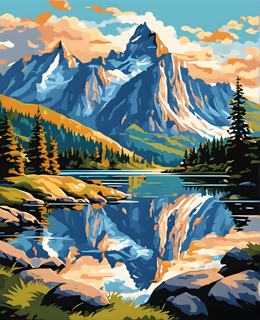 Reinebringen Mountain, Norway (2) - Van-Go Paint-By-Number Kit