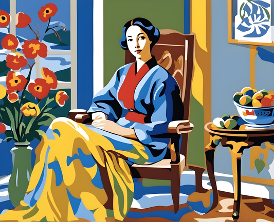 Seated Woman (1) - Van-Go Paint-By-Number Kit