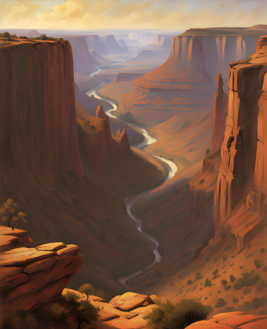 USA Great Places (183) - Majestic Canyon, Canyonlands National Park, UT - Van-Go Paint-By-Number Kit