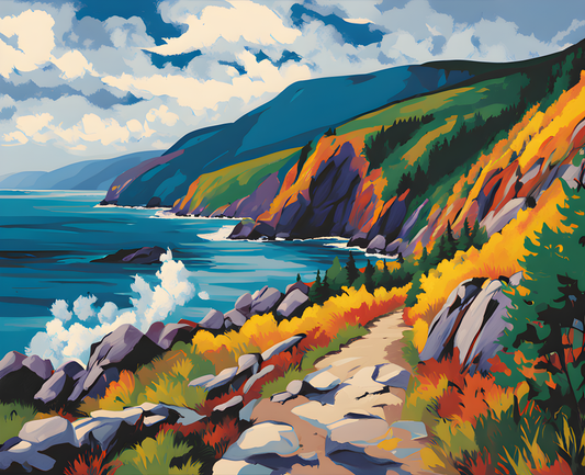 Canada Great Places (55) - Coastal Odyssey, Cabot Trail - Van-Go Paint-By-Number Kit