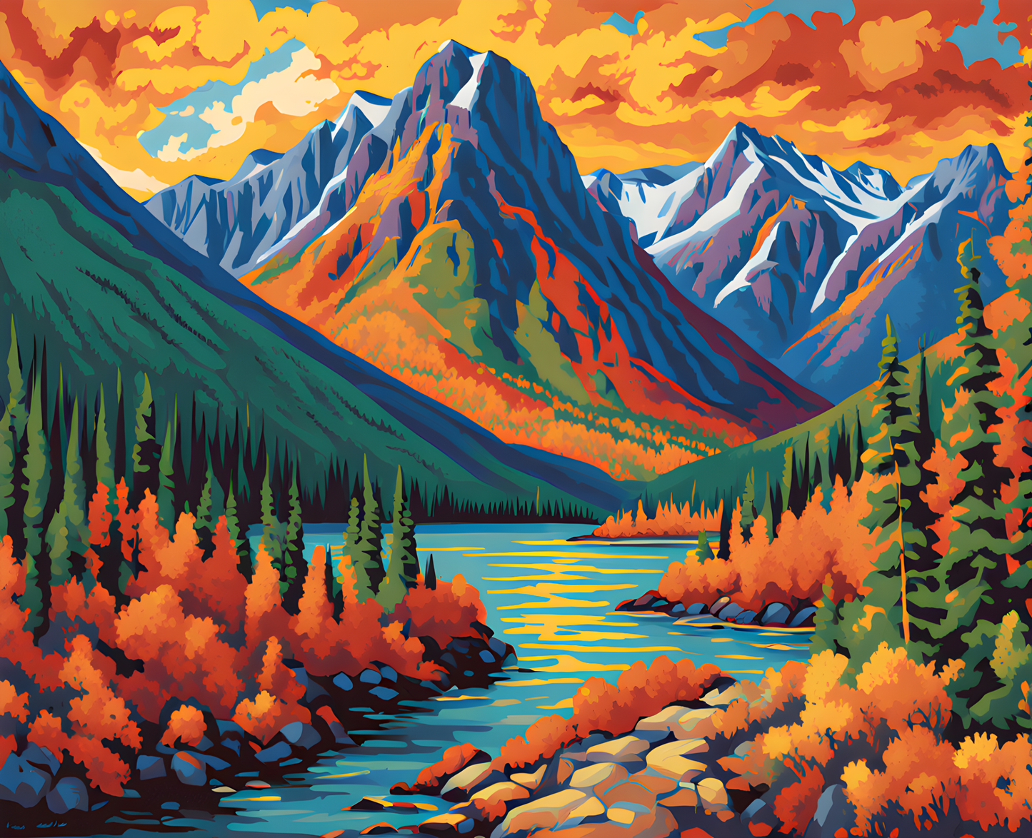 Canada Great Places (24) - Nahanni Nahanni Butte - Van-Go Paint-By-Number Kit