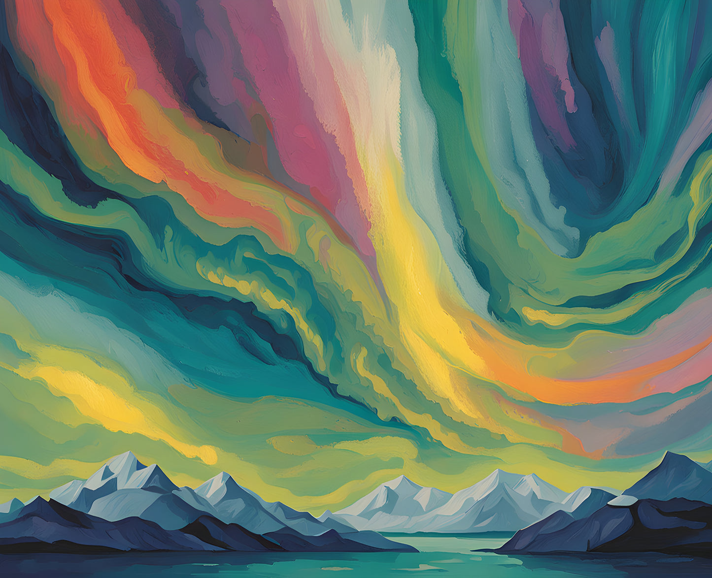 Canada Great Places (69) - Celestial Dance, Northern Lights - Van-Go Paint-By-Number Kit