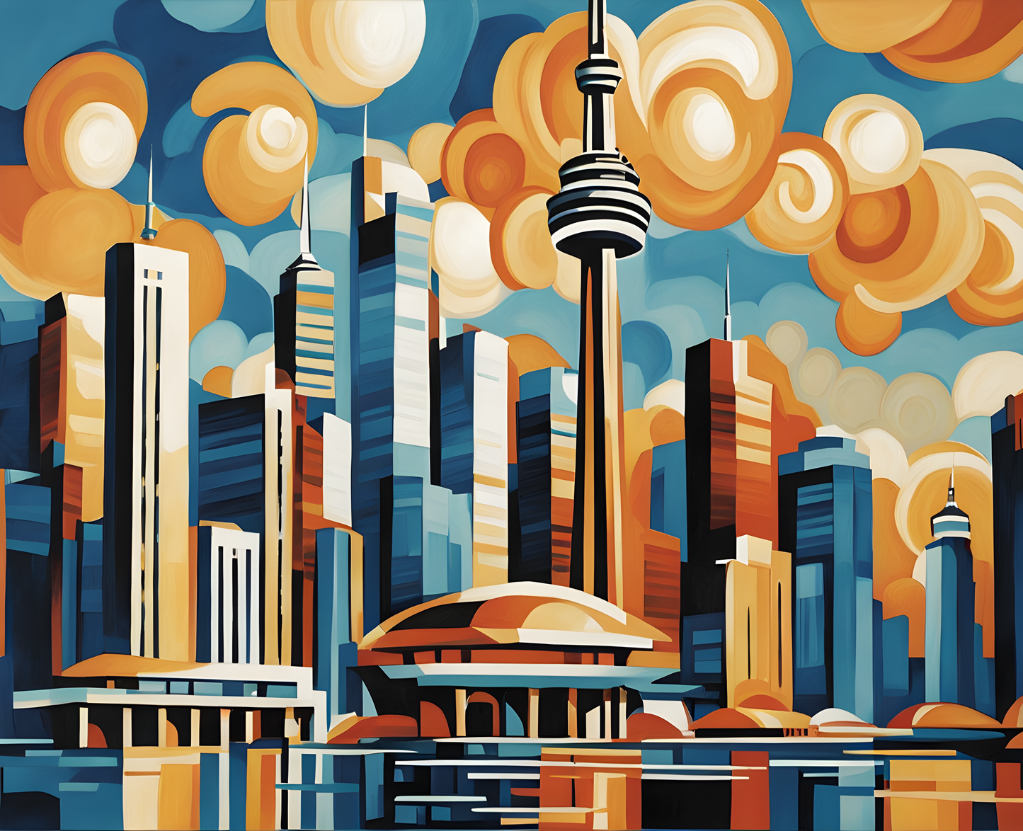 Canada Great Places (20) - Urban Icon, Toronto CN Tower - Van-Go Paint-By-Number Kit