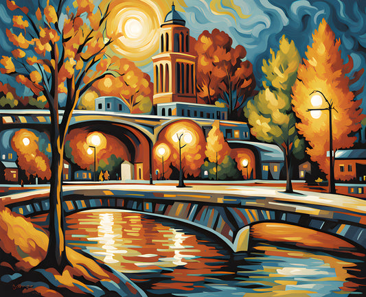 Canada Great Places (60) - Cultural Melting Pot, Winnipeg The Forks - Van-Go Paint-By-Number Kit
