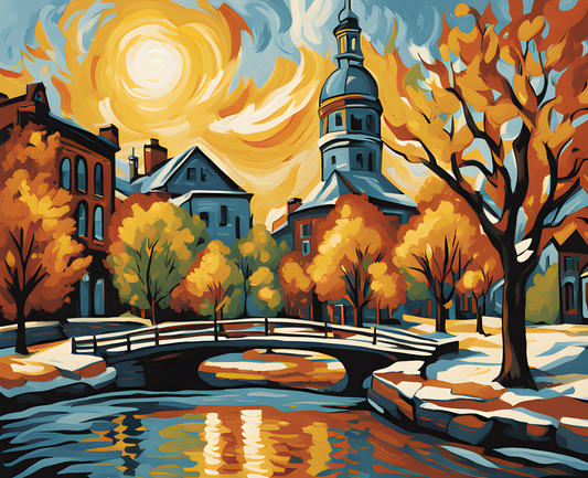 Canada Great Places (61) - Cultural Melting Pot, Winnipeg The Forks - Van-Go Paint-By-Number Kit