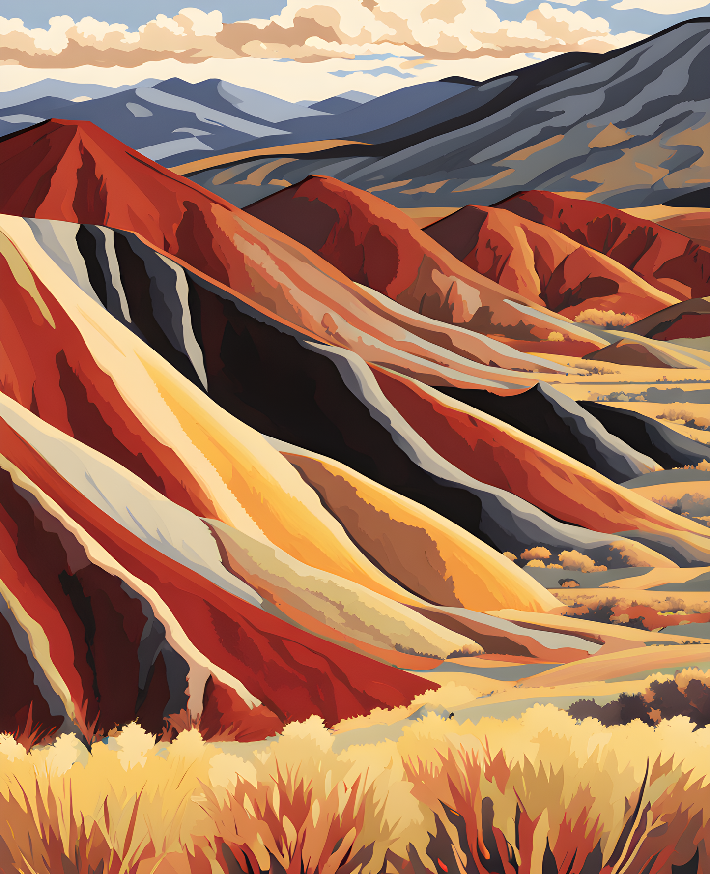 USA Great Places (172) - John Day, Oregon - Van-Go Paint-By-Number Kit