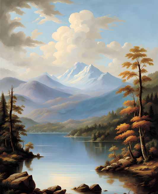 USA Great Places (175) - Adirondack Mountains, New York - Van-Go Paint-By-Number Kit