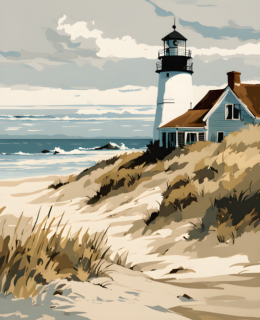 USA Great Places (152) - Cape Cod, Massachusetts - Van-Go Paint-By-Number Kit