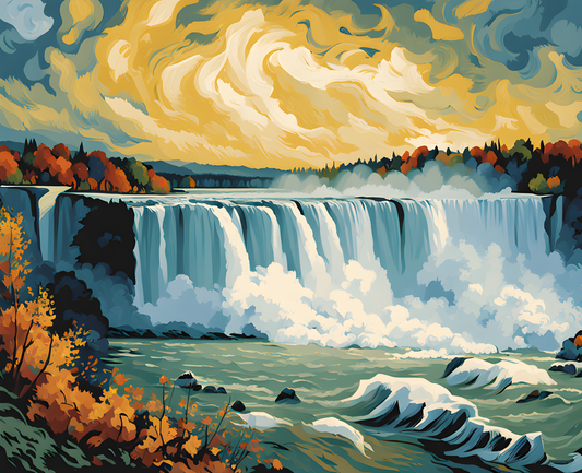 Canada Great Places (54) - Power of Nature, Niagara Falls - Van-Go Paint-By-Number Kit