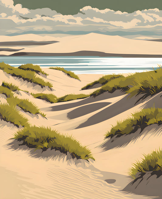 USA Great Places (161) - Oregon Dunes National Recreation Area - Van-Go Paint-By-Number Kit