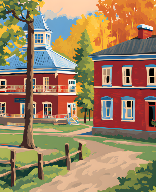 Canada Great Places (90) - Historic Wonders, Fort Edmonton Park - Van-Go Paint-By-Number Kit