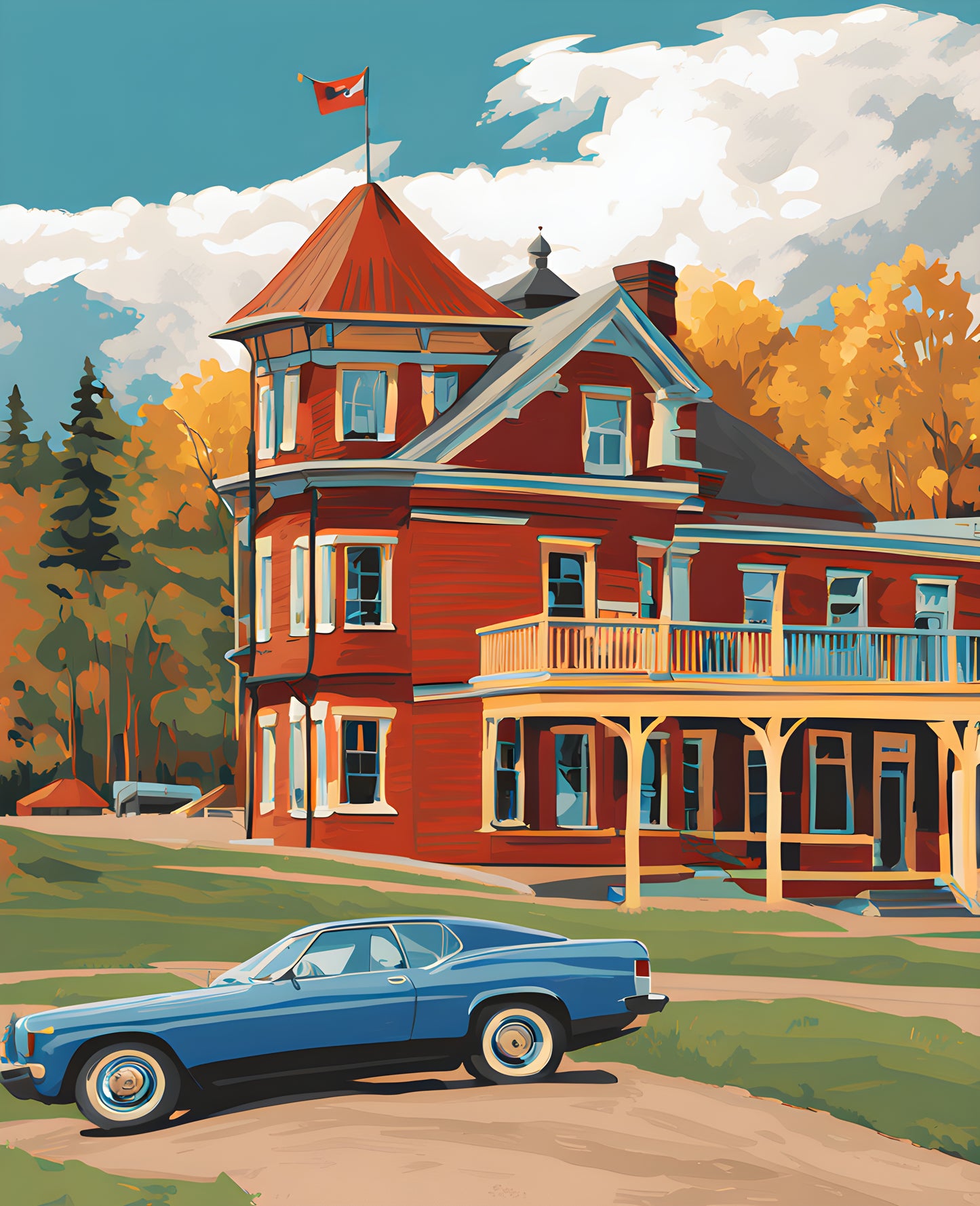 Canada Great Places (89) - Historic Wonders, Fort Edmonton Park - Van-Go Paint-By-Number Kit