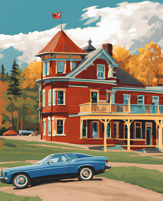 Canada Great Places (89) - Historic Wonders, Fort Edmonton Park - Van-Go Paint-By-Number Kit