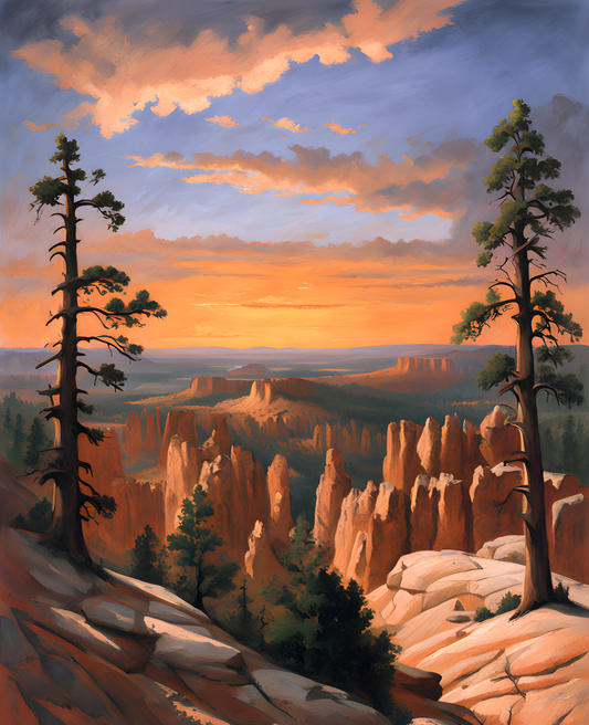 USA Great Places (246) - Bryce Canyon National Park, UT - Van-Go Paint-By-Number Kit