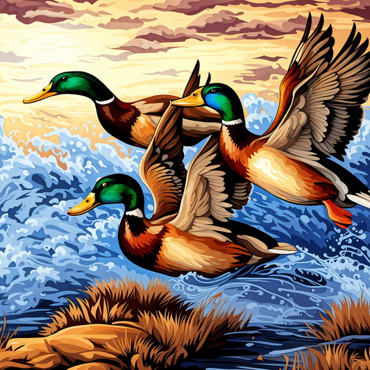 Hunting Ducks - Van-Go Paint-By-Number Kit