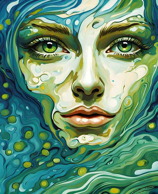 Water Spirit Lady (2) - Van-Go Paint-By-Number Kit