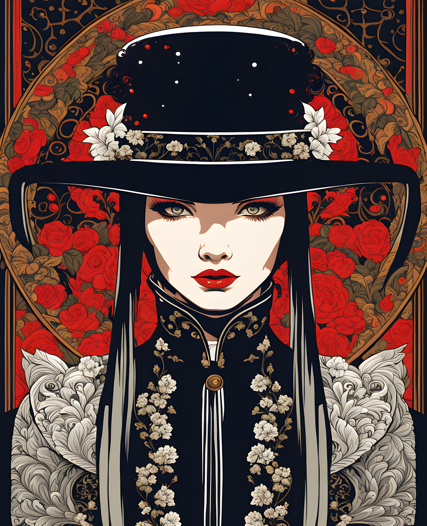 A Gothic Woman (4) - Van-Go Paint-By-Number Kit