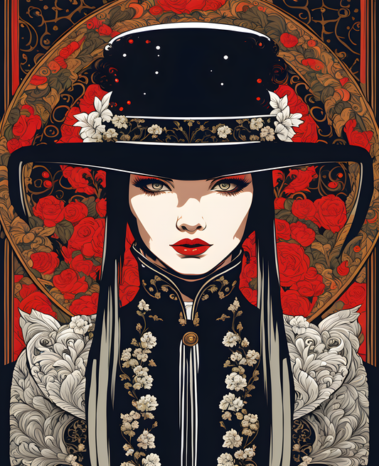 A Gothic Woman (4) - Van-Go Paint-By-Number Kit