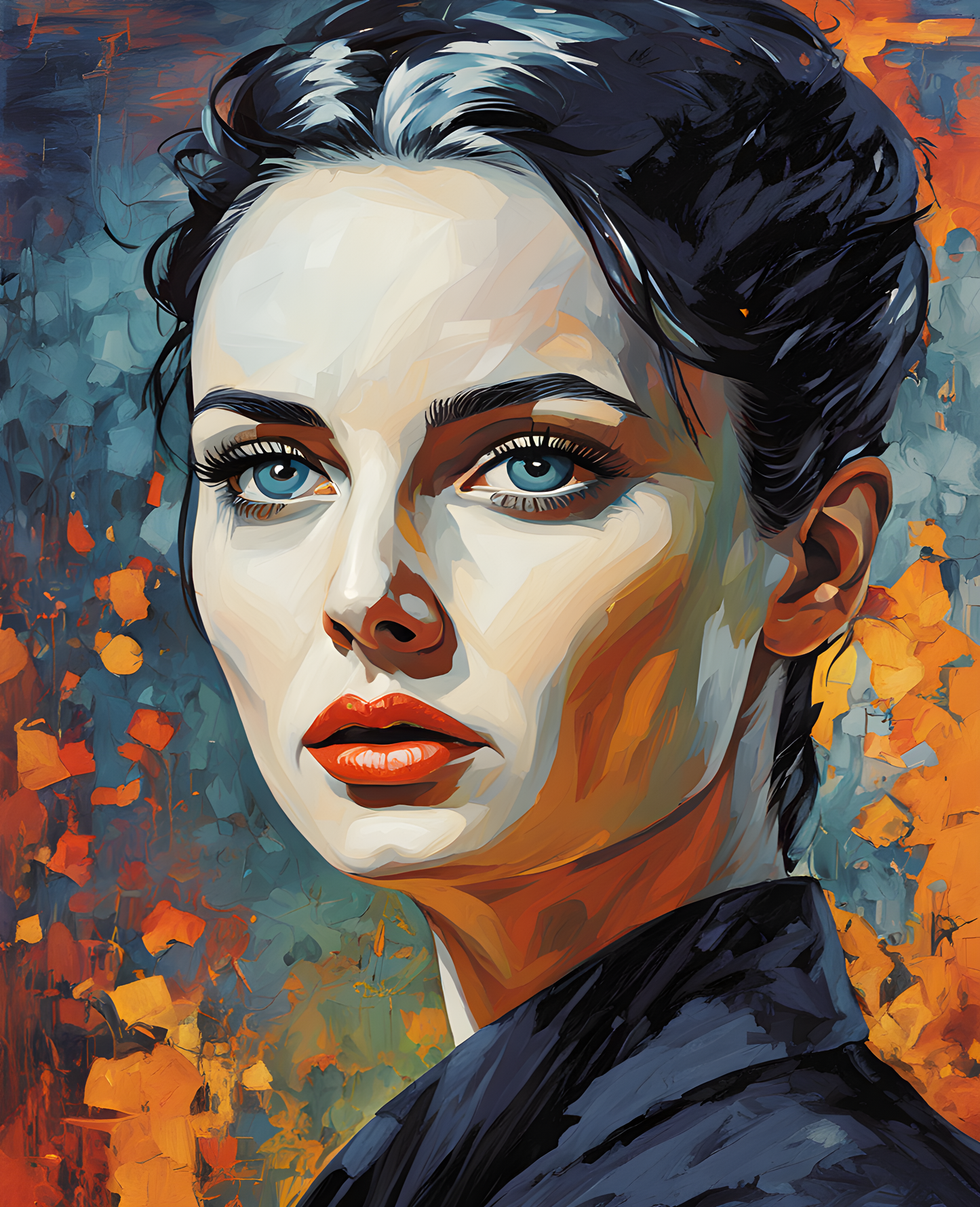 80's Horror Portrait (5) - Van-Go Paint-By-Number Kit