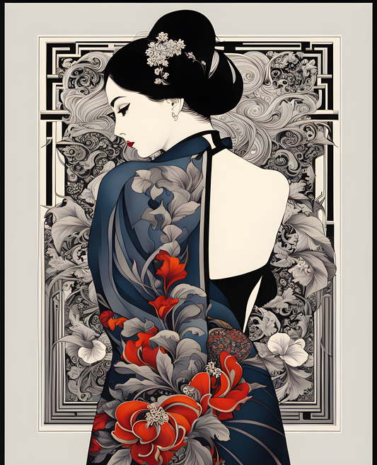 Yakuza girl (5) - Van-Go Paint-By-Number Kit