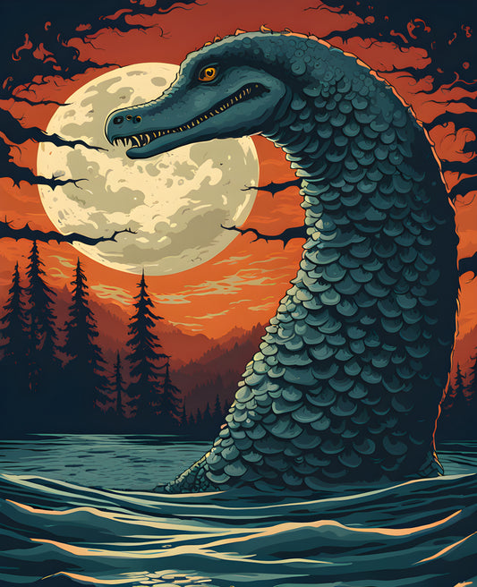 Nessie, the Loch Ness Monster (1) - Van-Go Paint-By-Number Kit