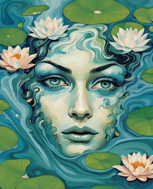 Water Spirit Lady (8) - Van-Go Paint-By-Number Kit