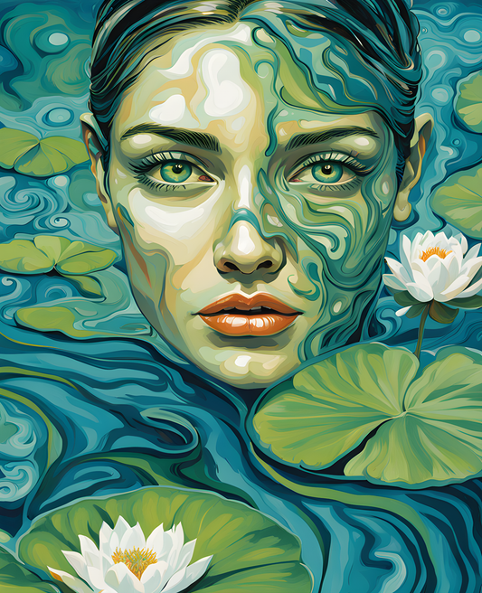 Water Spirit Lady (7) - Van-Go Paint-By-Number Kit